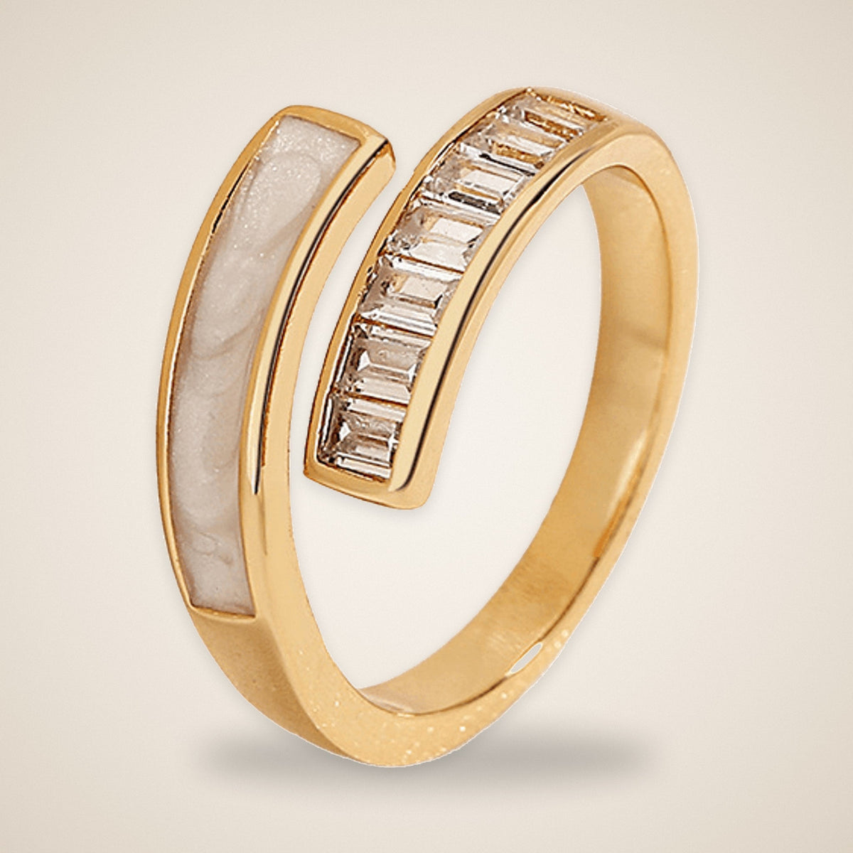 Bague Ajustable Éclat – vue détaillée 2 – Maison Trèfle