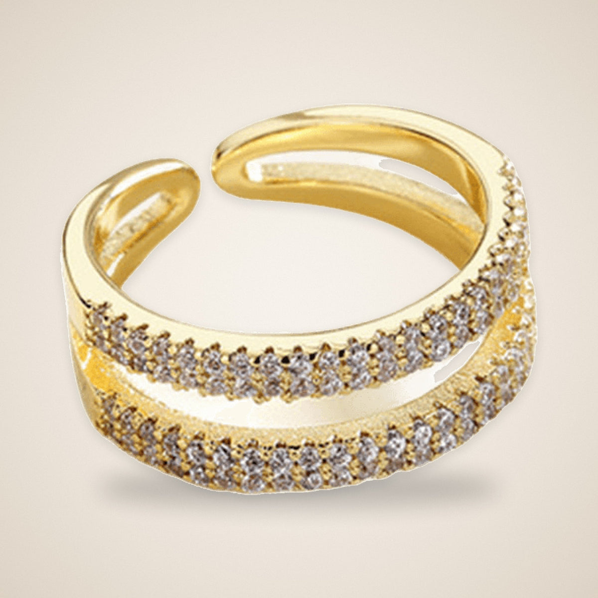 Bague Ajustable Éclat – vue détaillée 3 – Maison Trèfle