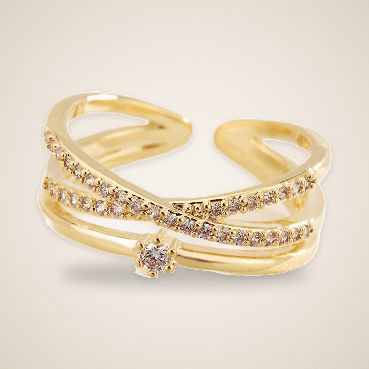 Bague Ajustable Éclat – vue détaillée 4 – Maison Trèfle
