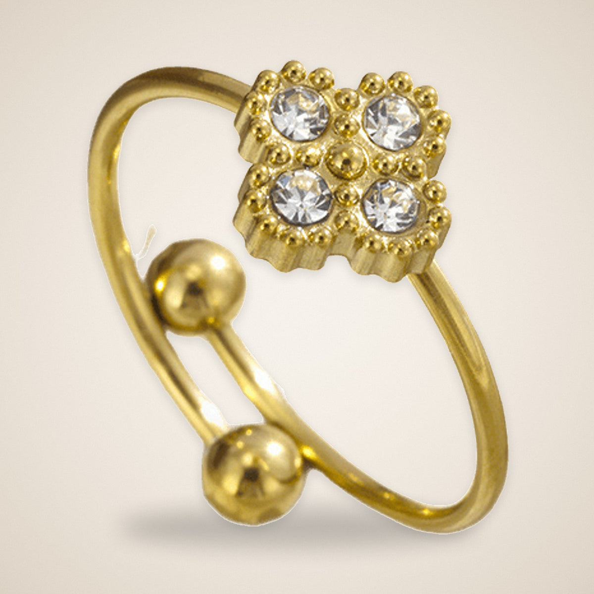 Bague Trèfle Éclat – vue détaillée 2 – Maison Trèfle
