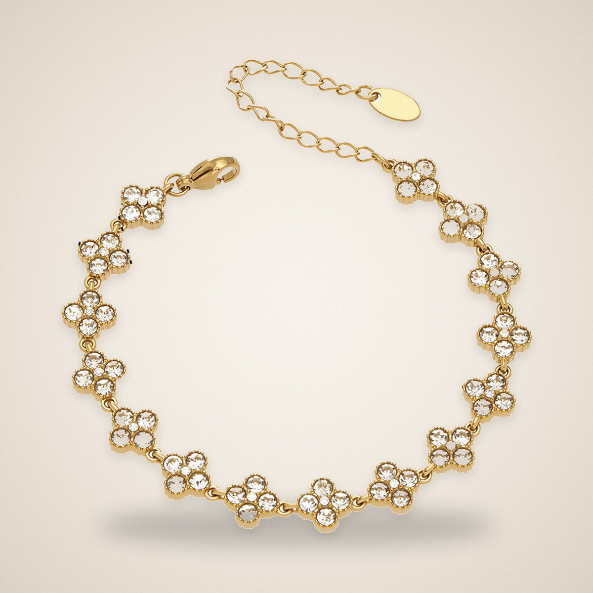Bracelet Rivière de Trèfles Cristal – Maison Trèfle