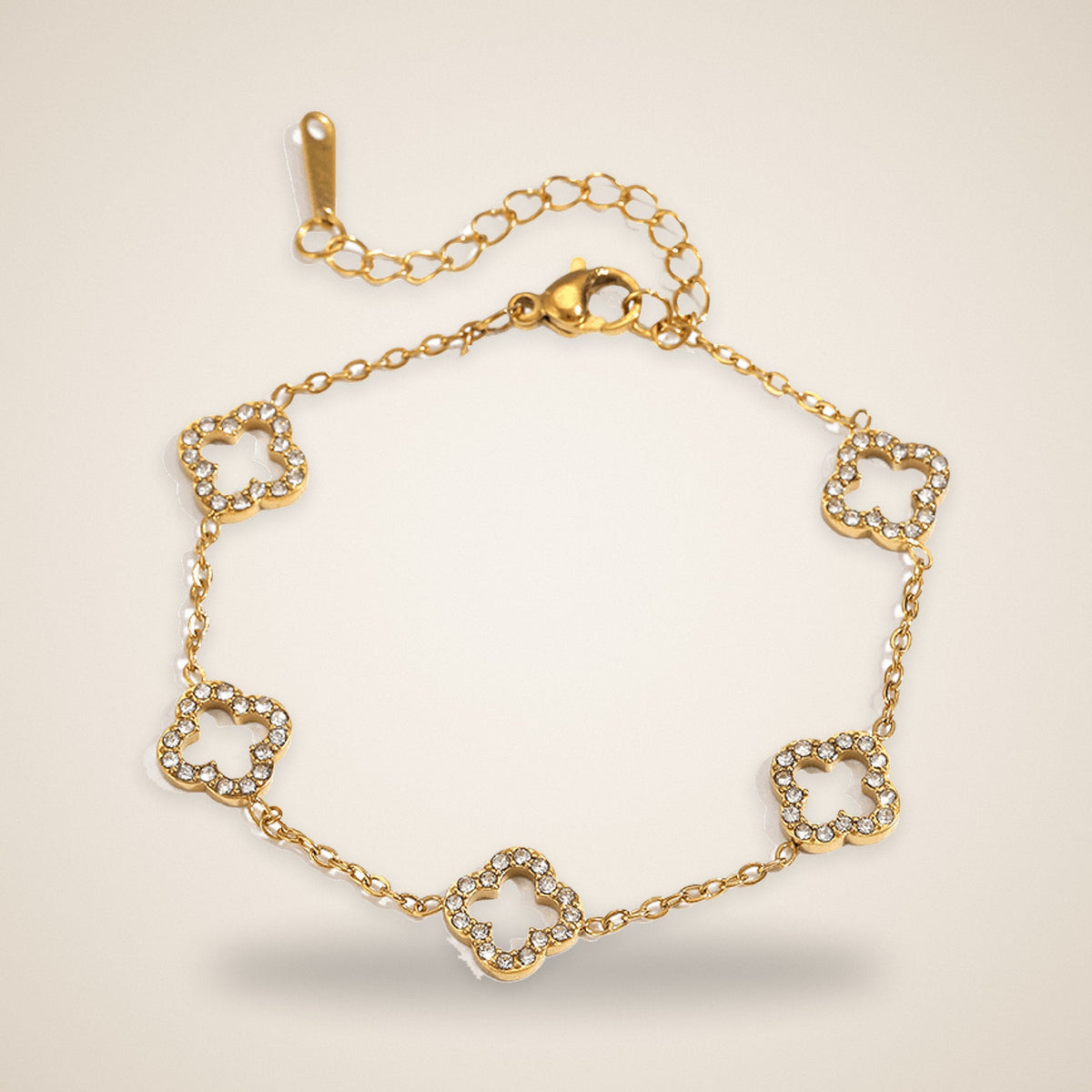 Bracelet Trèfle Ajouré Or – Maison Trèfle