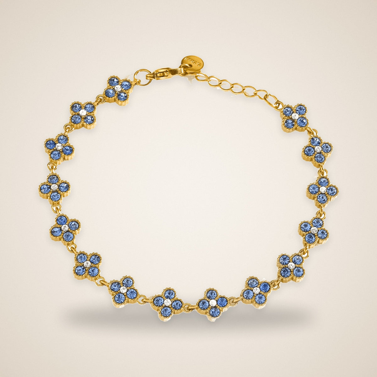 Bracelet Trèfles Colorés Bleu ciel – Maison Trèfle
