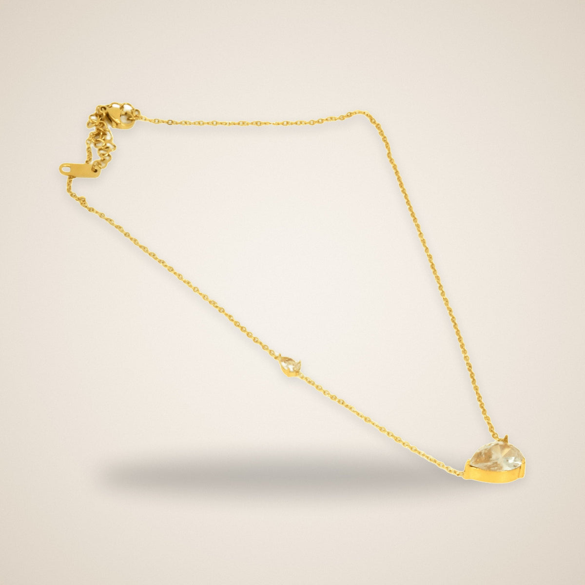 Collier Goutte de Lumière Or – Maison Trèfle