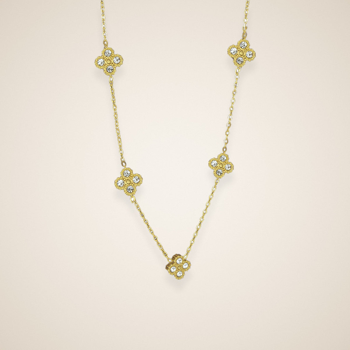 Collier Trèfle Éclat Cinq trèfles – Maison Trèfle