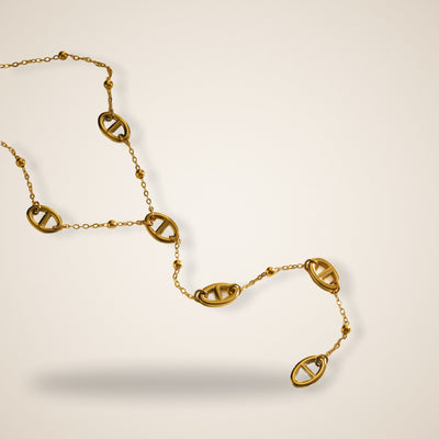 Collier Y Maille Marine
