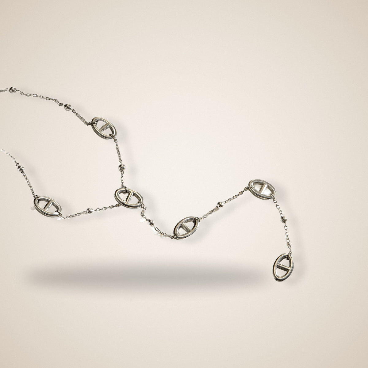 Collier Y Maille Marine Argent – Maison Trèfle