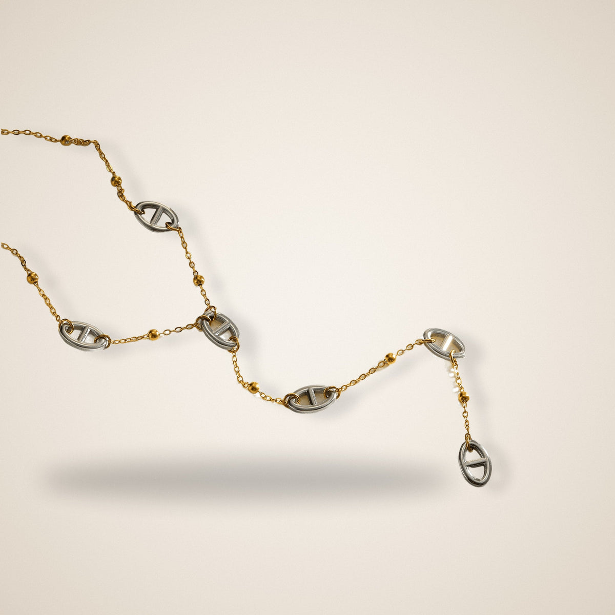Collier Y Maille Marine Bicolore – Maison Trèfle