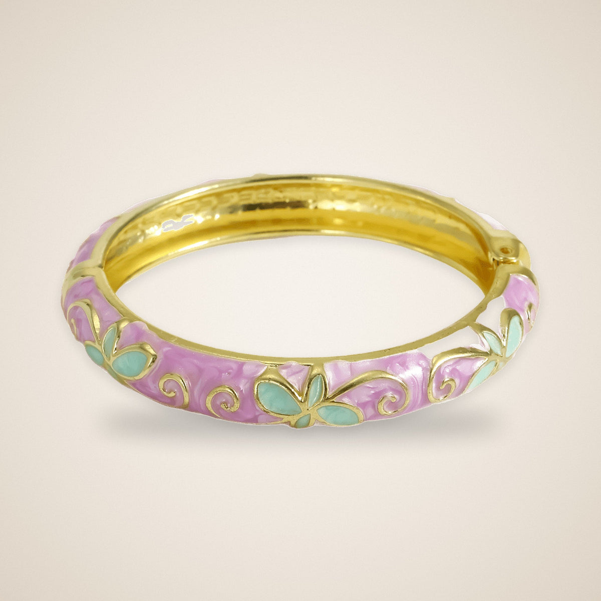 Jonc Émail Fleuri Lilas – Maison Trèfle